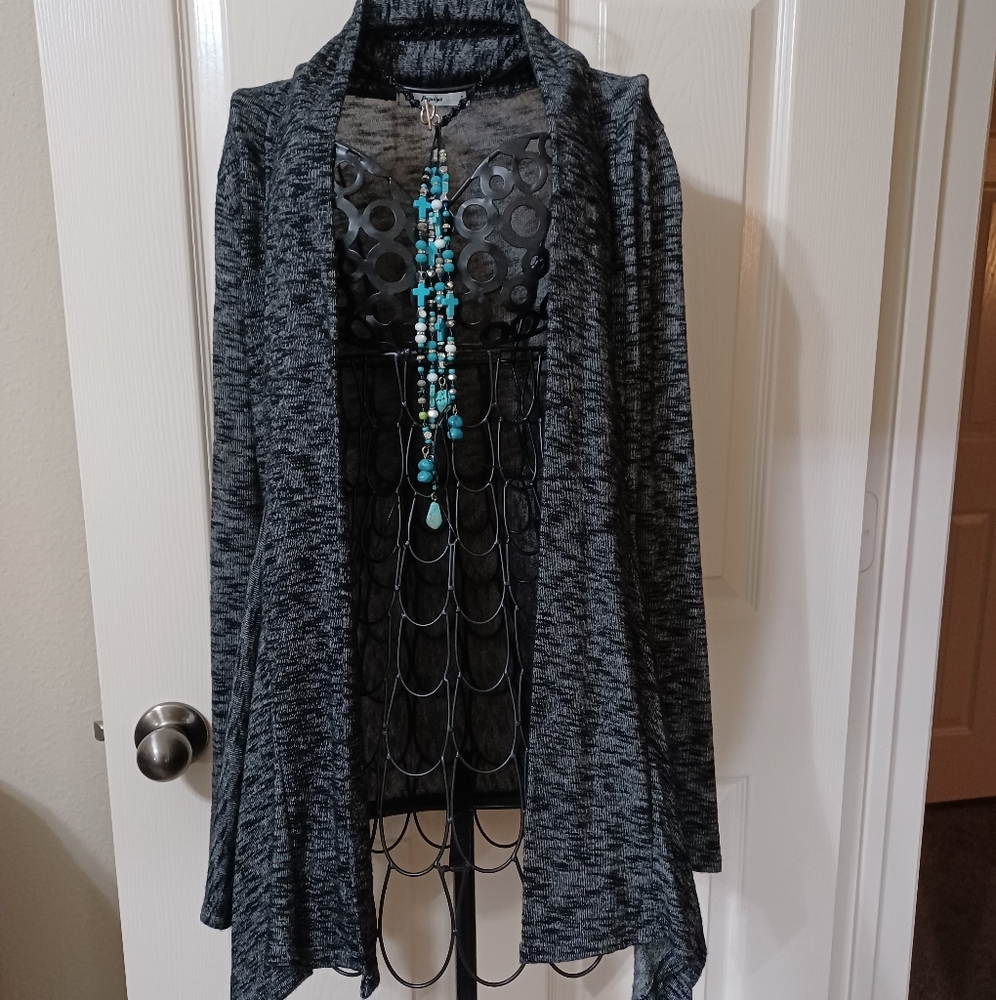 Papaya - Open Front Cardigan
